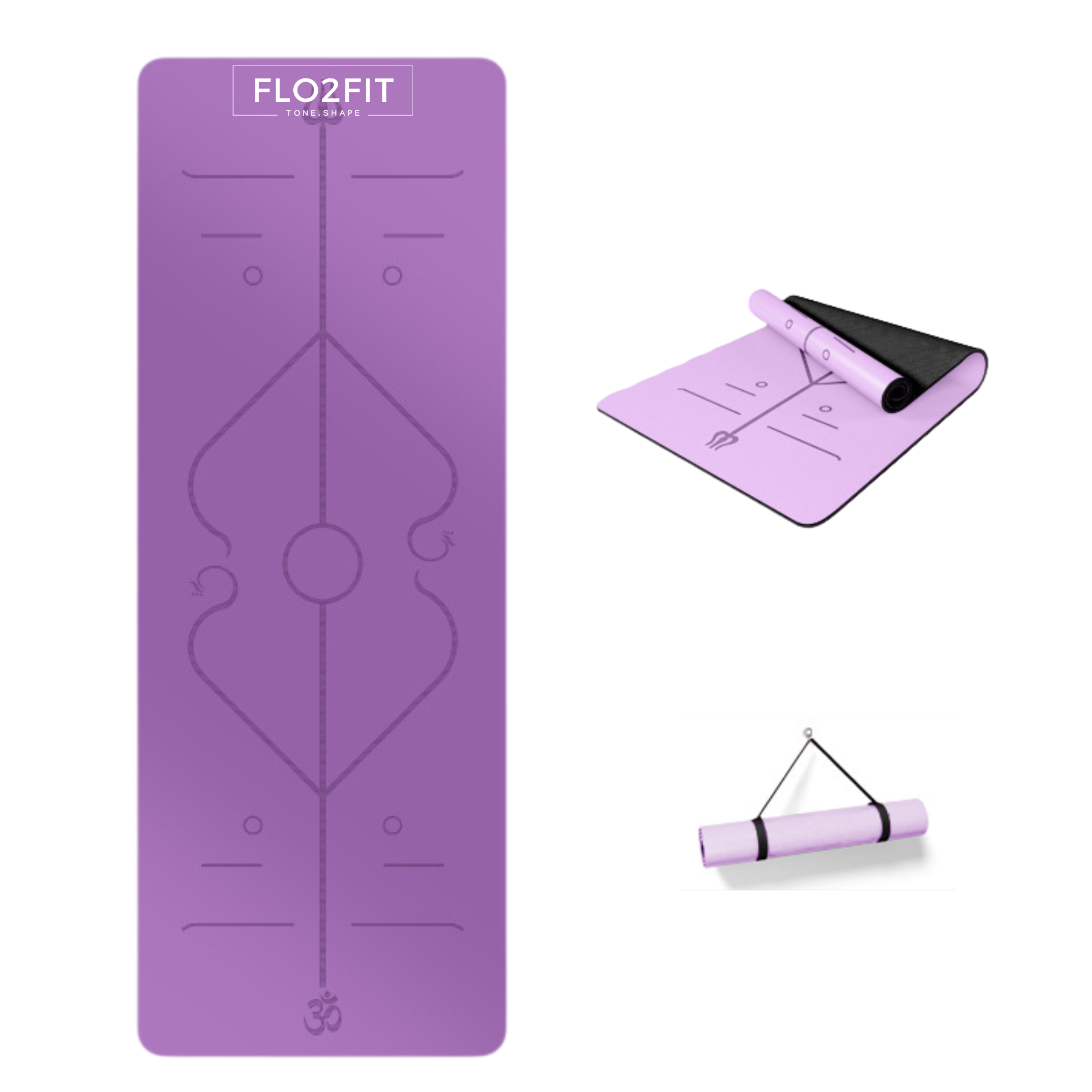 Flo2Fit CocoPU Mat (Pose Alignment Pattern)
